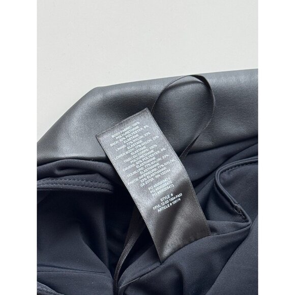 NWOT Aritzia TEN by BABATON Glamour Black Faux Leather Bodysuit, Size 2XS - Picture 8 of 15